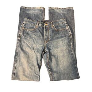 J.Crew Straight Leg Jeans Blue Denim Light Distressing Size 4 Tall Women